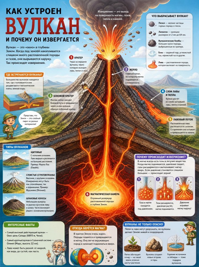 Как устроен вулкан